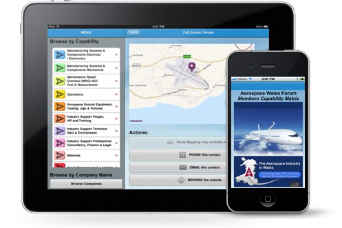 AeroWales... Mobile App available on Apple iPhone and Apple iPad, free from iTunes
