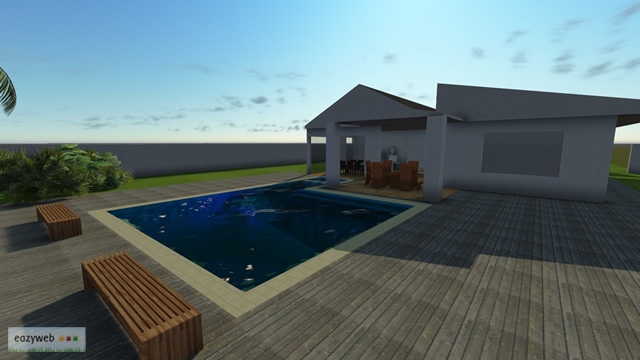 House with Pool, Final Render 2